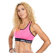 Stanik Sportowy Sport Bra Pink Neon 01 - Beltor